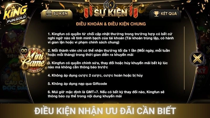 Điều kiện nhận ưu đãi cần biết