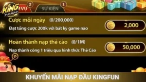 Khuyến Mãi Nạp Đầu Kingfun