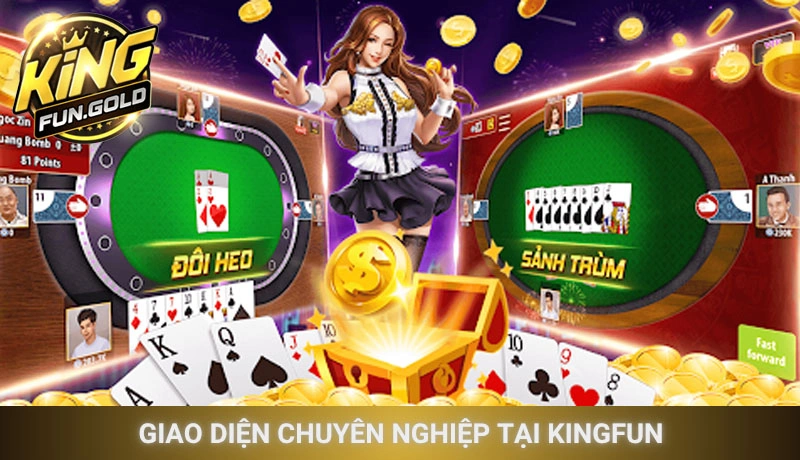 Kingfun có uy tín không được thể hiện qua giao diện chuyên nghiệp